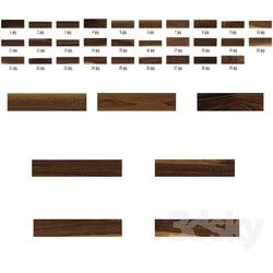 Wood - A set of textures for American walnut multitexture map plugin 