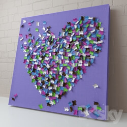 Other decorative objects - Canvas. Butterflies. 