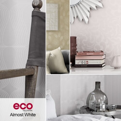 Wall covering - Wallpapers ECO_ collection Almost white 