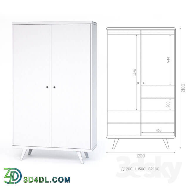 Wardrobe _ Display cabinets - Wardrobe Thimon from THE IDEA