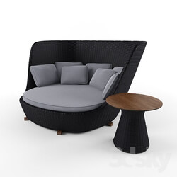 Other soft seating - A set of wicker furniture 