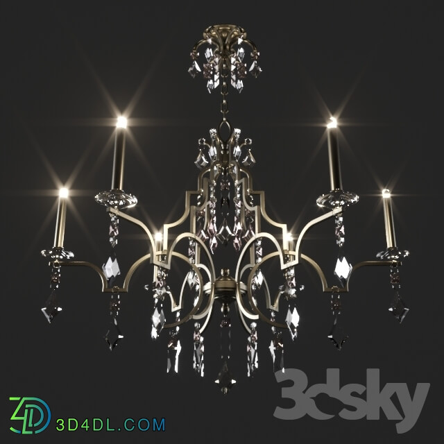 Ceiling light - Chandelier Masiero Classica Lizzi 6 _ 6