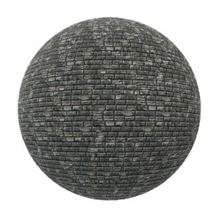 CGaxis-Textures Brick-Walls-Volume-09 black stone brick wall (01) 