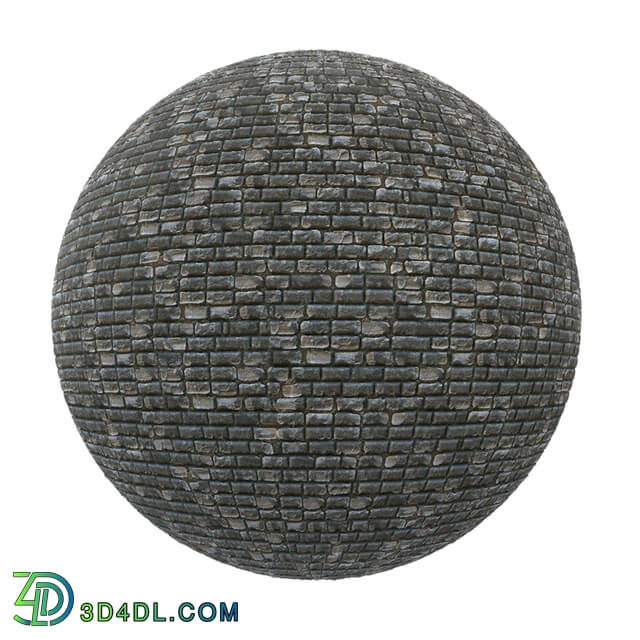 CGaxis-Textures Brick-Walls-Volume-09 black stone brick wall (01)