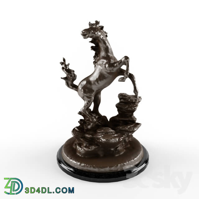 Sculpture - Bronze horse statuette