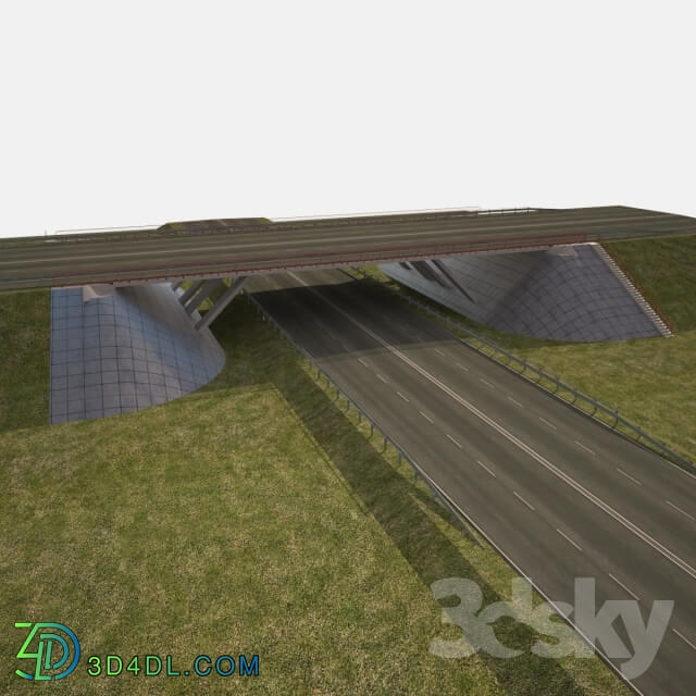 Other architectural elements - Overpass with inclined supports