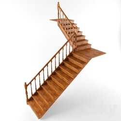 Staircase - Wooden stairs 