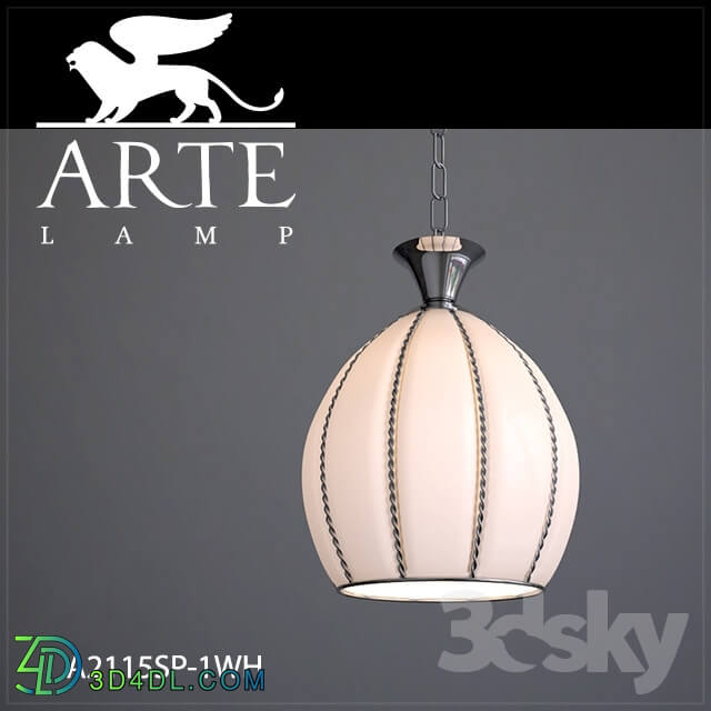 Ceiling light - Hanging lamp Arte Lamp A2115SP-1WH