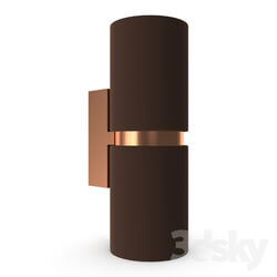 Wall light - 95371 LED sconces PASSA_ 2x3_3W _GU10__ L60_ H170_ steel_ brown_ copper 