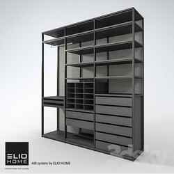 Wardrobe _ Display cabinets - AIR system by ELIO HOME. Open 