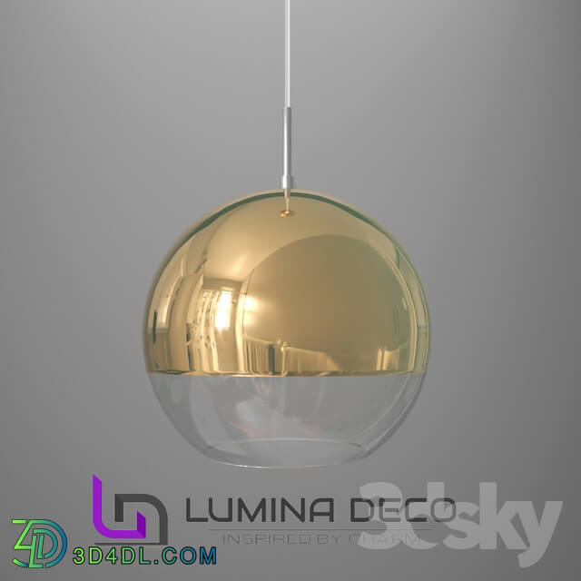 Ceiling light - _OM_ Suspended Lumina Deco Veroni D20 lamp gold