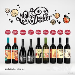 Food and drinks - set of wine Mollydooker _9 bottles_ 
