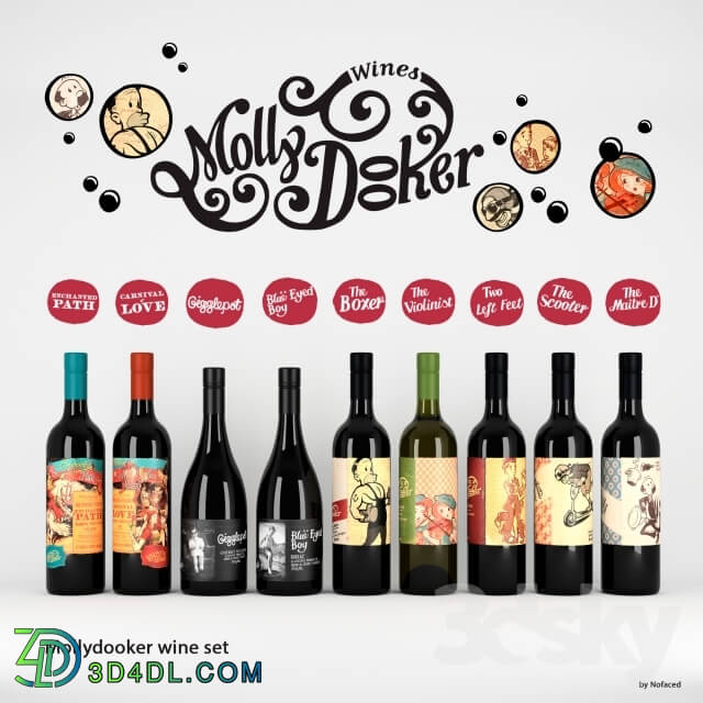 Food and drinks - set of wine Mollydooker _9 bottles_