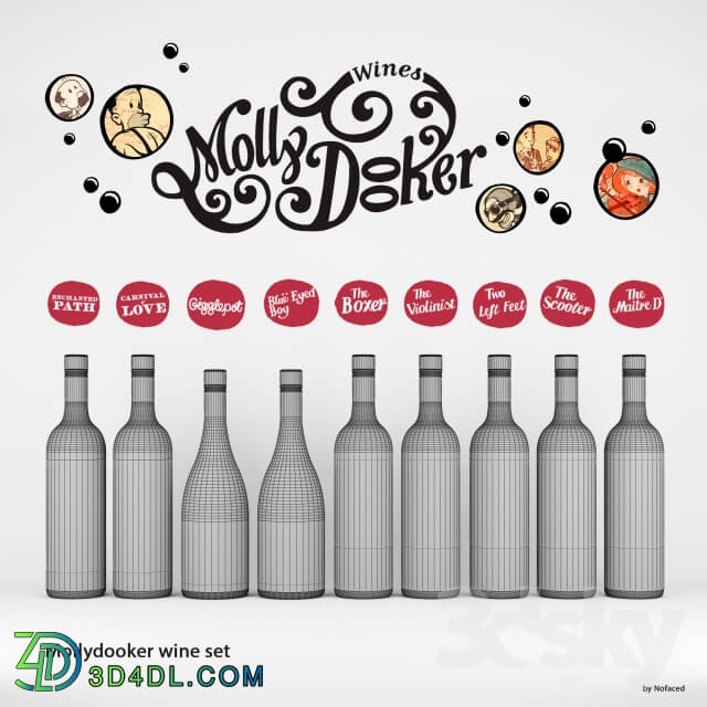 Food and drinks - set of wine Mollydooker _9 bottles_