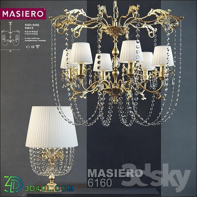 Ceiling light - Masiero - Agghi 6160 S6