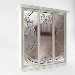 Wardrobe _ Display cabinets - Cabinet with a stained-glass window Bonarty 