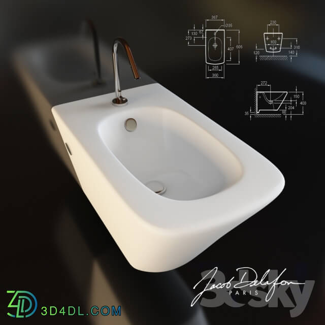 Toilet and Bidet - bidet JACOB DELAFON