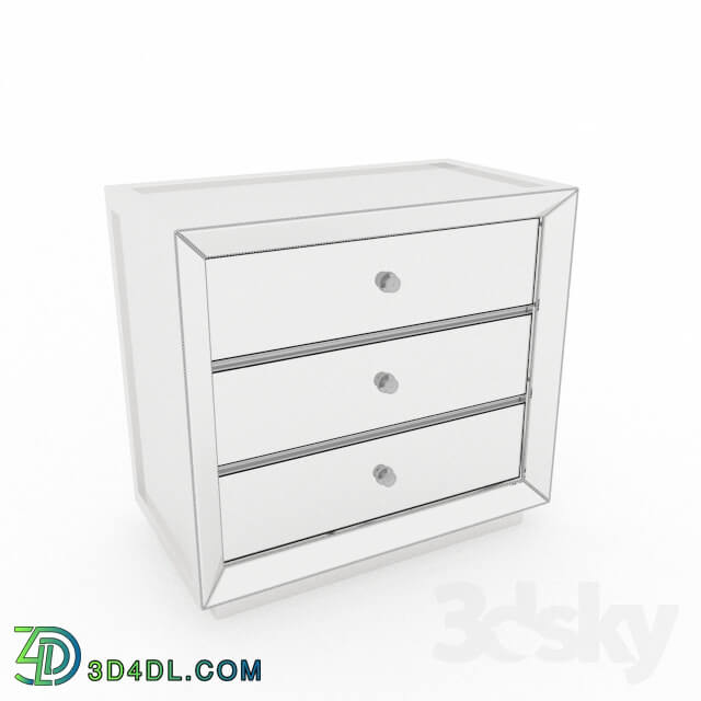 Sideboard _ Chest of drawer - Omni Mirrored 3 Drawer Chest