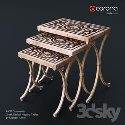 Table - AICO Discoveries Greek Revival Nesting Tables by Michael Amini 