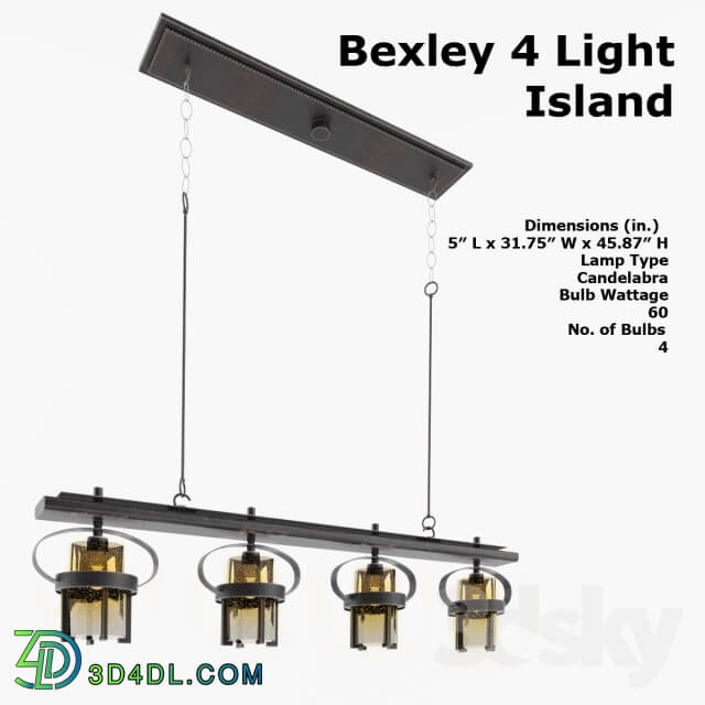 Ceiling light - Bexley 4 Light Island Model_ 2895