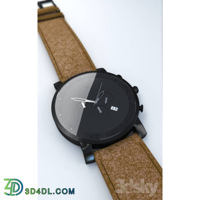 Miscellaneous - MVMT Chrono Gun Metal _ Caramel Leather watches