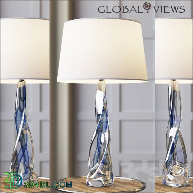 Table lamp - Global Views Ocean Twist Lamp