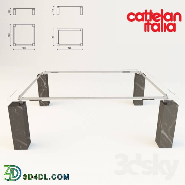 Table - Coffee table Dielle Cattelan Italia