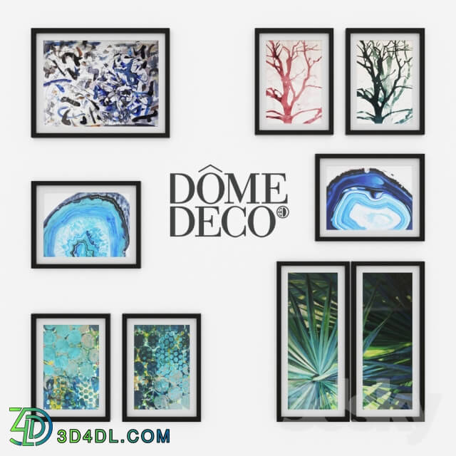 Frame - Dome deco set of paintings