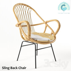 Chair - Sling Back Chair Natural 