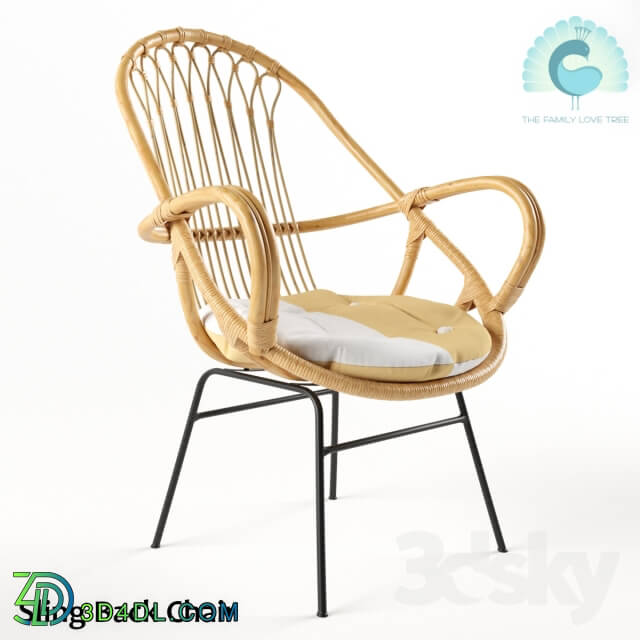 Chair - Sling Back Chair Natural