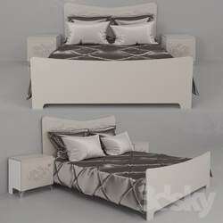 Bed - Bed and bedside table from Pinskdrev 