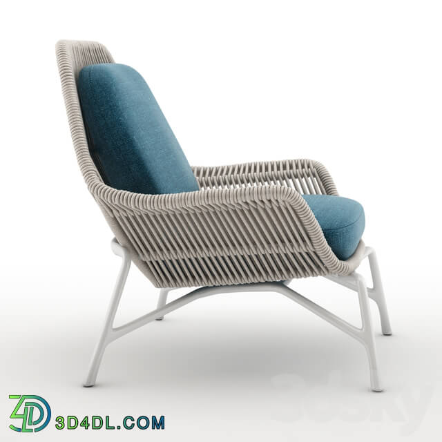 Arm chair - Minotti prince cord outdoor