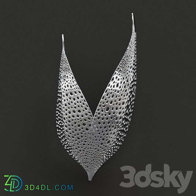 Wall light - Sconce _Wings_ made of metal with perforation Novosvet WINGS