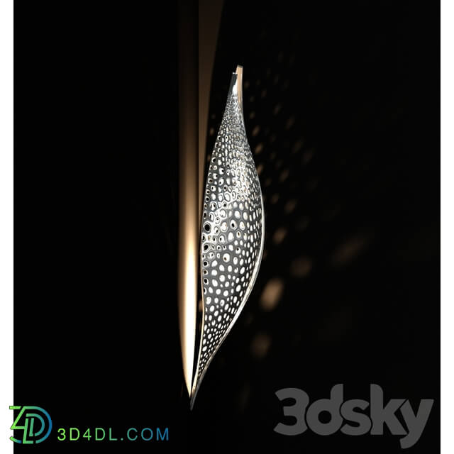 Wall light - Sconce _Wings_ made of metal with perforation Novosvet WINGS