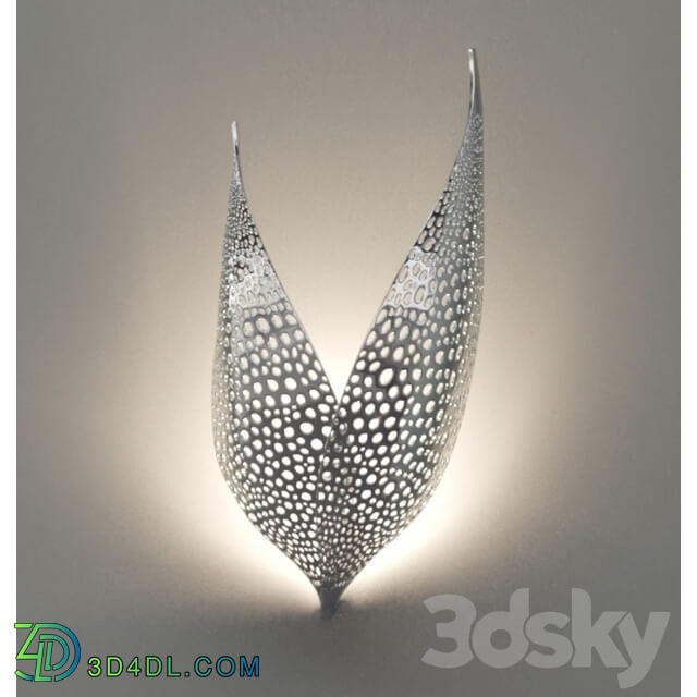 Wall light - Sconce _Wings_ made of metal with perforation Novosvet WINGS