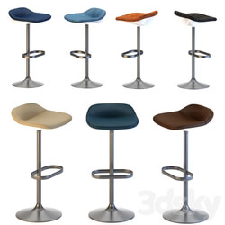 Chair - Barstool with chrome base 