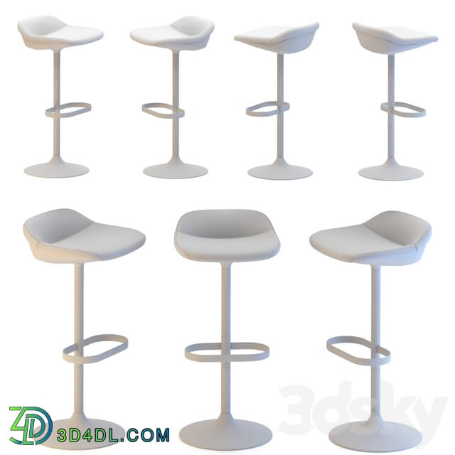 Chair - Barstool with chrome base