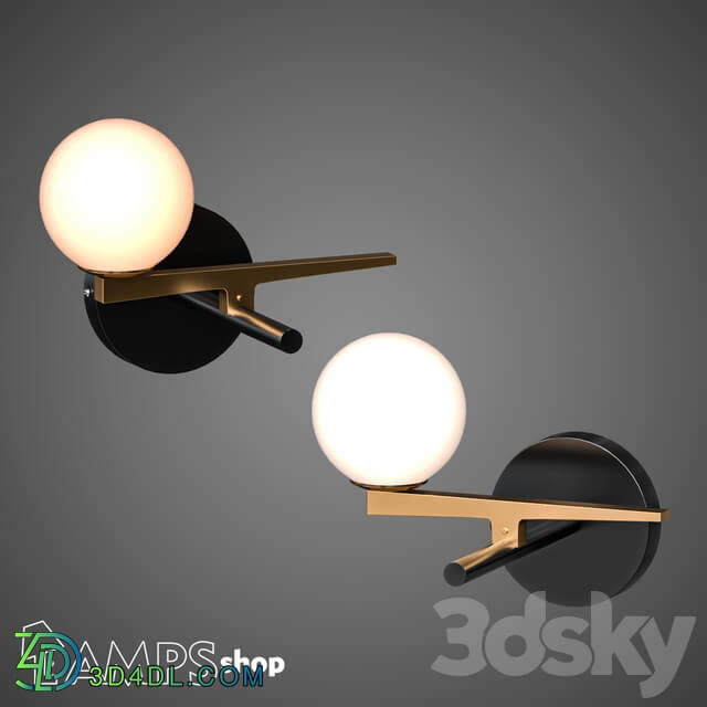 Wall light - B4130 Sconce Black ORB