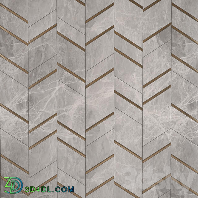 marble brush brass floor tile