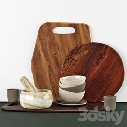 Other kitchen accessories - wooden table ware 