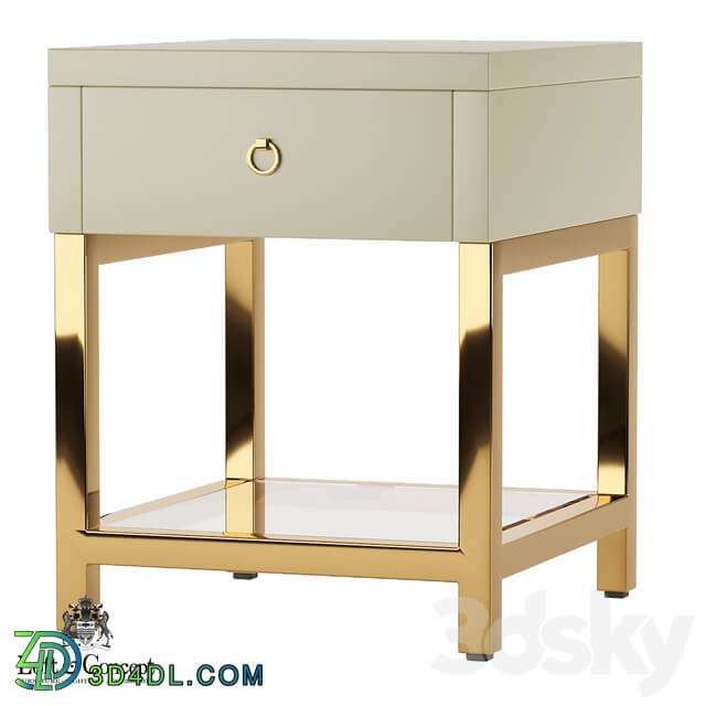 Sideboard _ Chest of drawer - Stand White Gold _Loft concept_