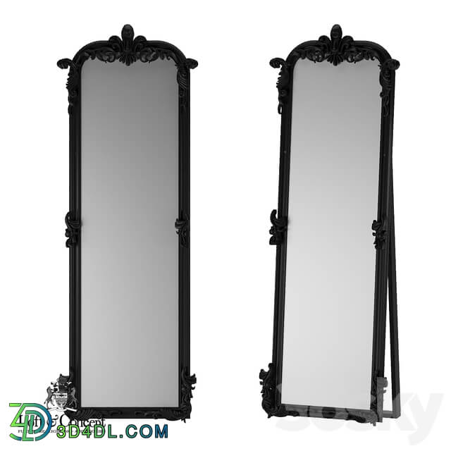 Mirror - Floor mirror Valensole Black _Loft concept_