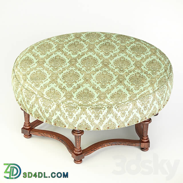 Other soft seating - Kincaid_Hampstead Round Cocktail Ottoman