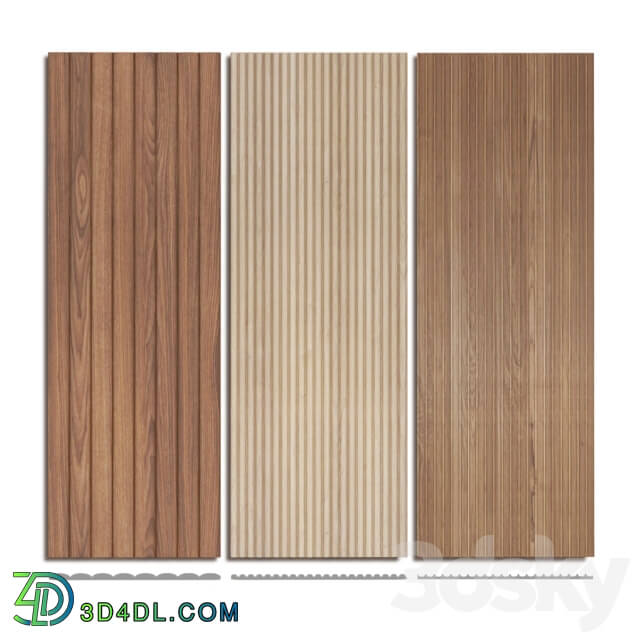 Other decorative objects - 3d wooden panel wall set 1