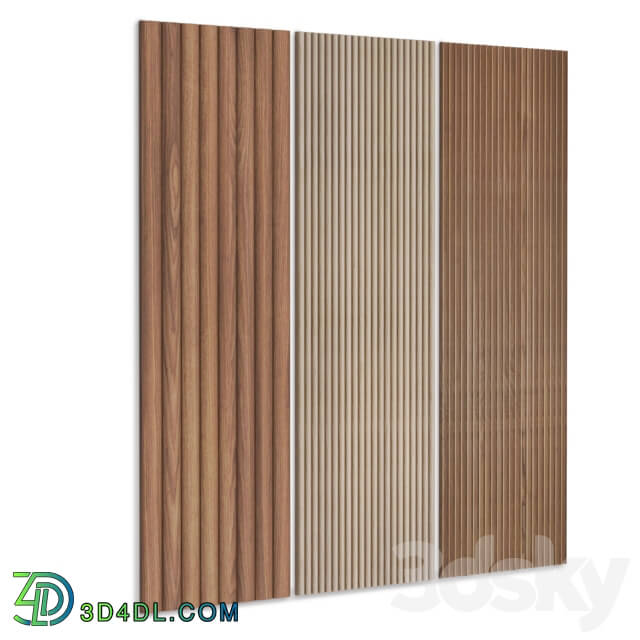 Other decorative objects - 3d wooden panel wall set 1