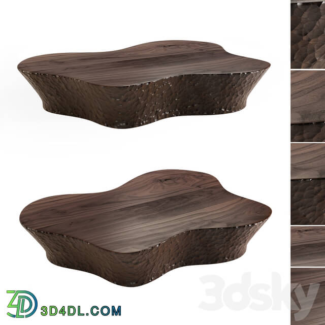 Table - Coffee Table SSU 02 with Hammered Wood