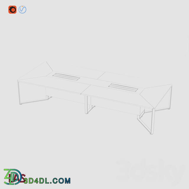 Office furniture - 3D-model of the office table LAS I MEET _146650_