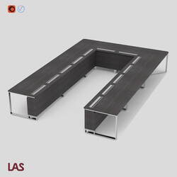 Office furniture - 3D-model of an office table LAS I MEET _146659_ 
