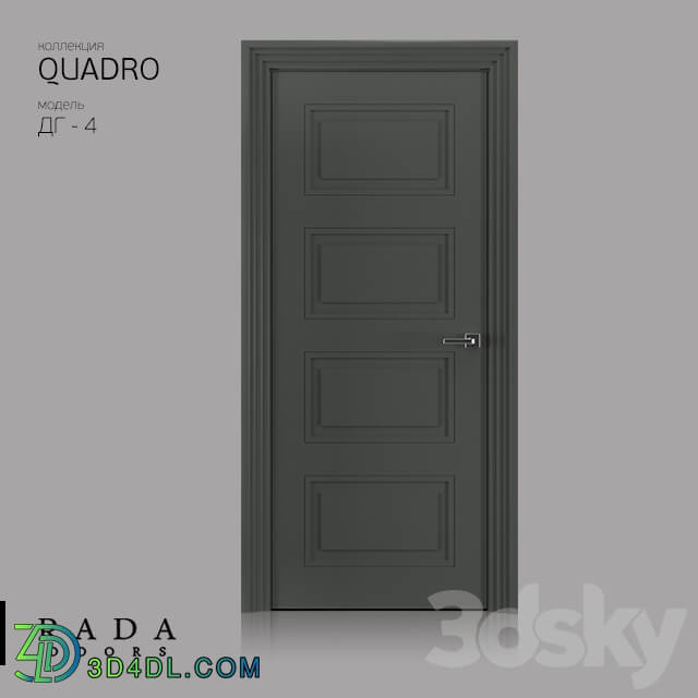 Doors - QUADRO DG-1 model _QUADRO collection_ by Rada Doors