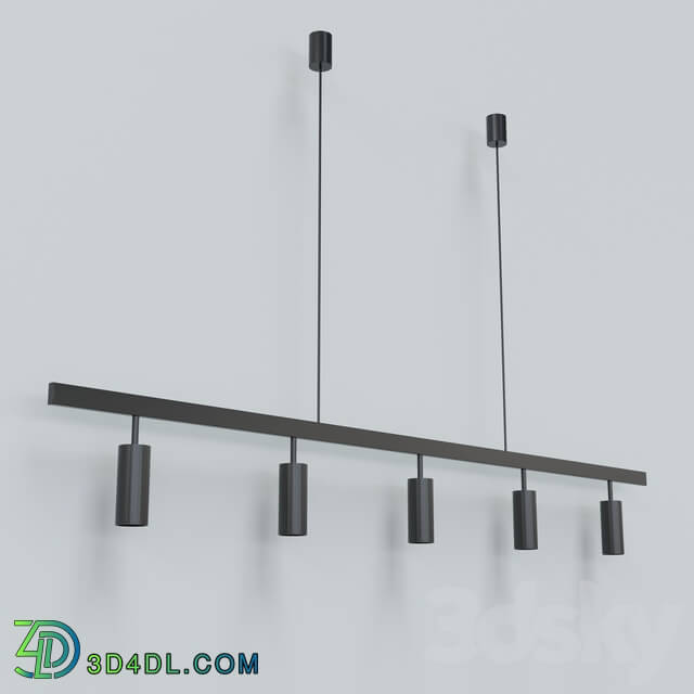 Chandelier - Long lamp with shade cylinders_ Novosvet TECH